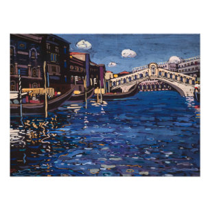 Memory of Venice, Rialto Bridge by Kandinsky Photo Print