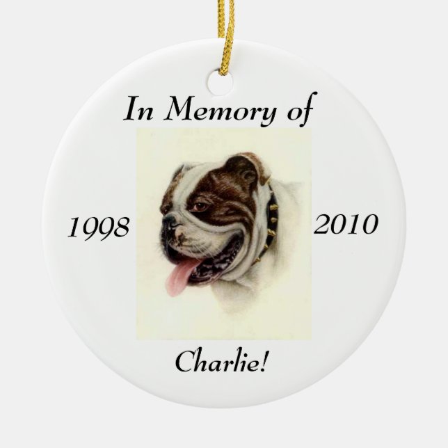 Memory Ornament for your Pet (Front)