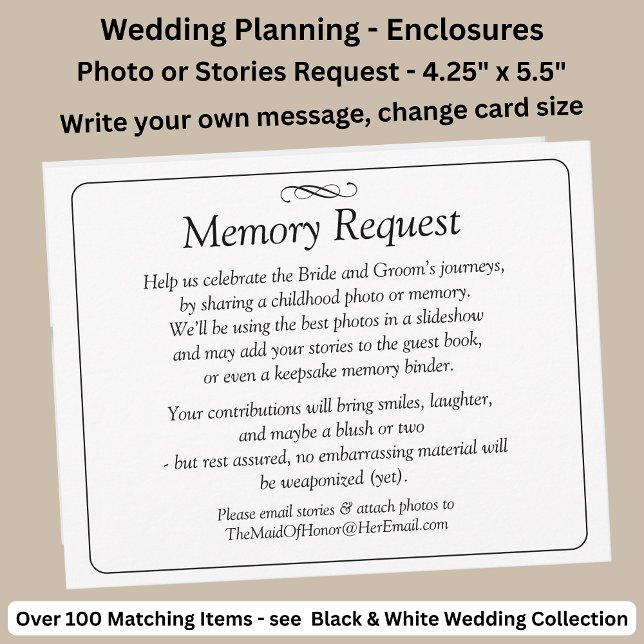 Memory Request Enclosure - Black White Infinity  (Creator Uploaded)