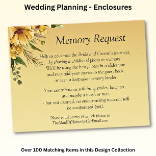 Memory Request -   Golden Yellow Enclosure Card