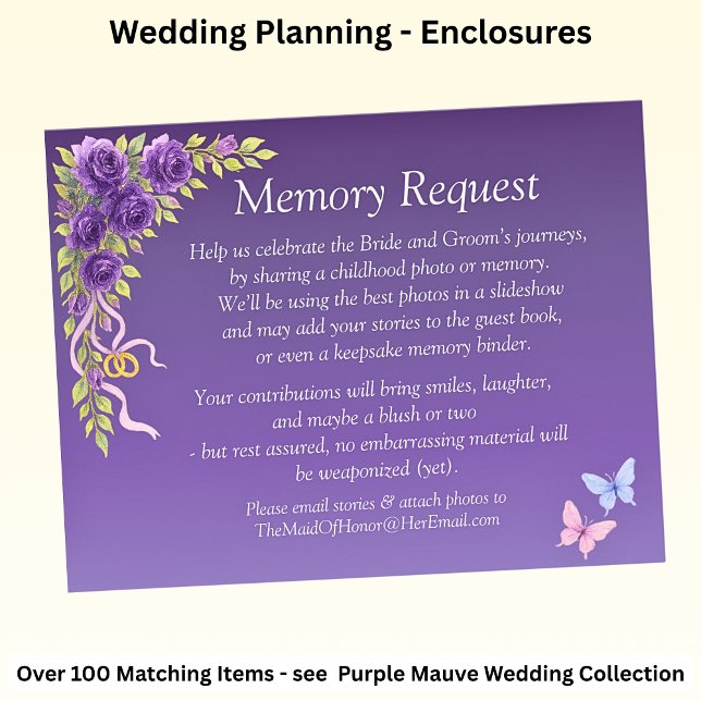 Memory Request - Purple Mauve Flowers & White (Creator Uploaded)