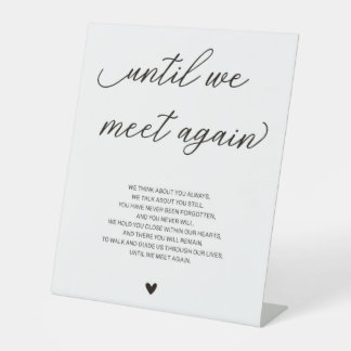 Memory Table- Wedding Pedestal Sign