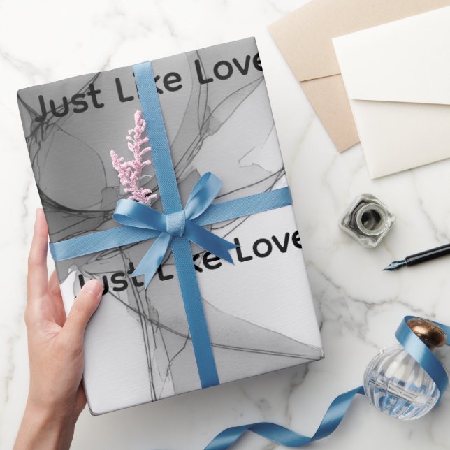 MemoryUs Gift Wrap – Just Like Love design (Gifting)