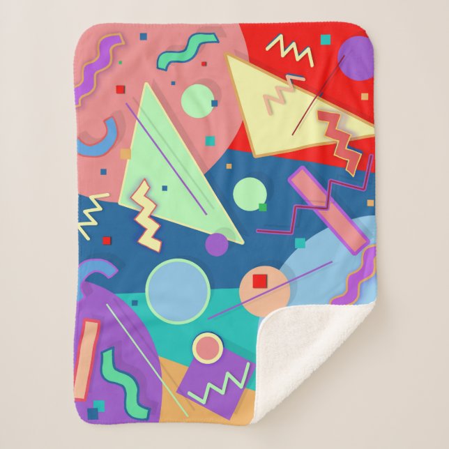 Memphis #55 sherpa blanket (Front)