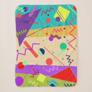 Memphis #56 Beach Party Sherpa Blanket