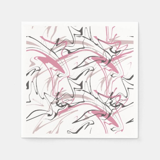 Image of Memphis Abstract Pattern Disposable Napkin