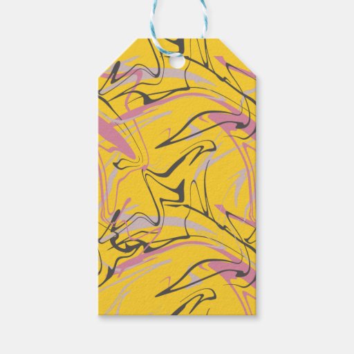 Image of Memphis Abstract Pattern Gift Tags