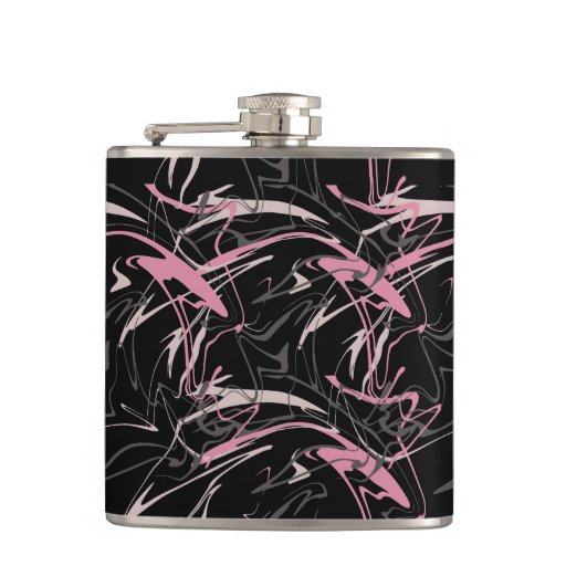 Image of Memphis Abstract Pattern Hip Flask