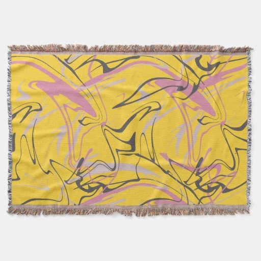 Image of Memphis Abstract Pattern Throw Blanket