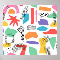 Memphis Art: Grunge Surface Design