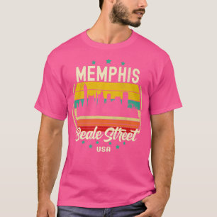 Memphis Beale Street Blues Music Vintage Guitar Mu T-Shirt