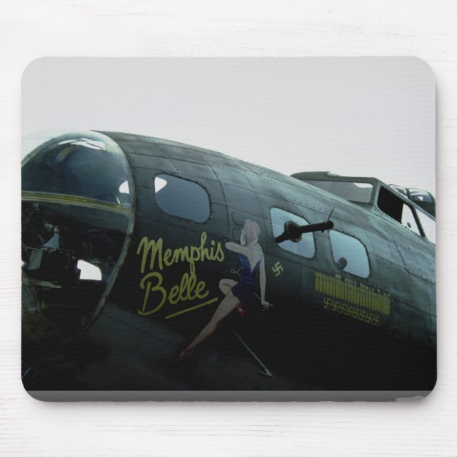 Memphis Belle, nose art Mouse Mat (Front)
