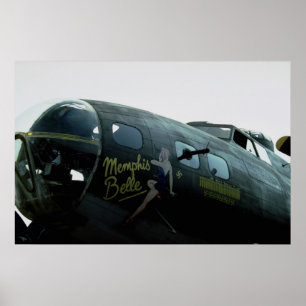 Memphis Belle, nose art Poster