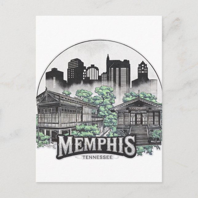 Memphis City Tennessee USA Postcard (Front)