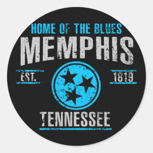 Memphis Classic Round Sticker