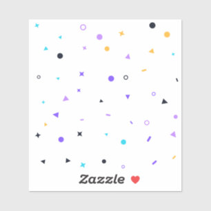 Memphis Confetti Seamless Pattern
