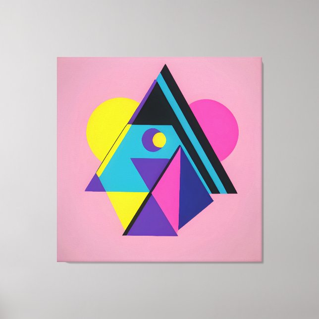 Memphis Design Dwelling Canvas Print (Front)