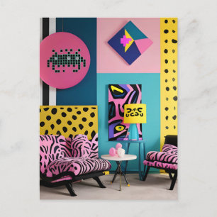 Memphis Design Reception Dream Postcard