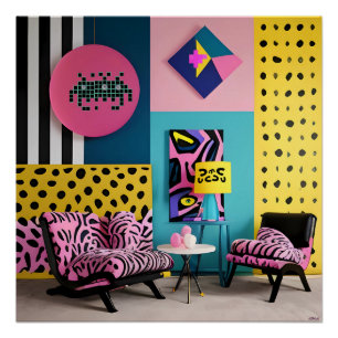 Memphis Design Reception Dream Poster