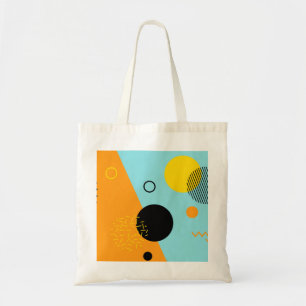 Memphis, hipster, trendy, cool illustration art tote bag