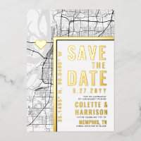 Memphis Love Locator | Wedding Save the Date