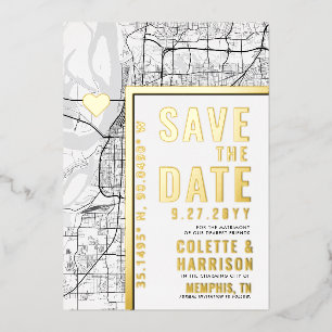 Memphis Love Locator   Wedding Save the Date