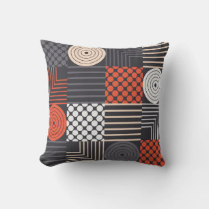 Memphis Magic: Geometric Banner Fun Cushion