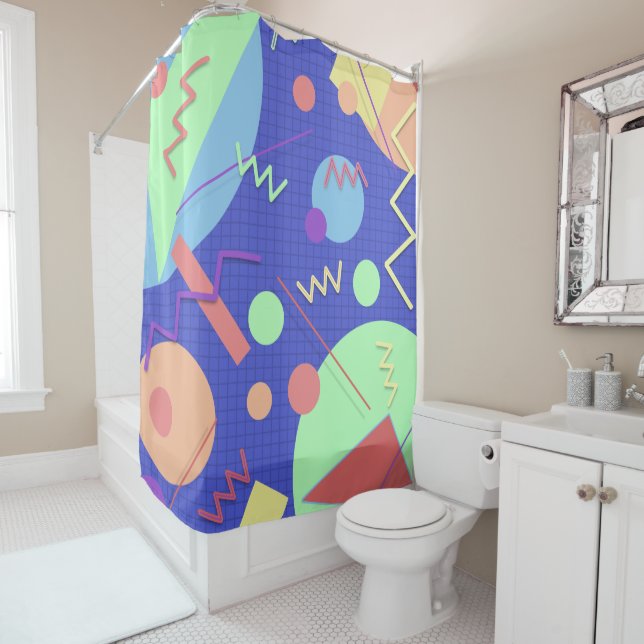 Memphis No. 42 Shower Curtain (In Situ)