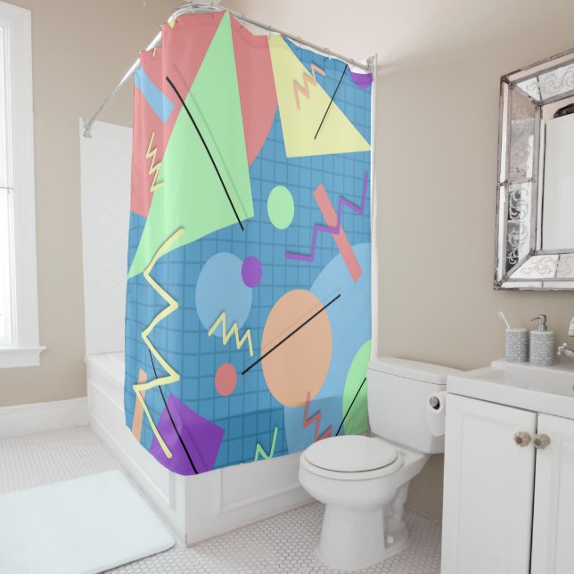 Memphis No. 6 Shower Curtain (In Situ)