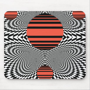 Memphis OpArt Mouse Mat