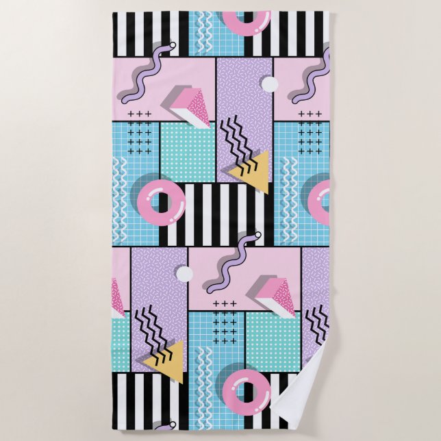 Memphis Party Beach Towel (Front)