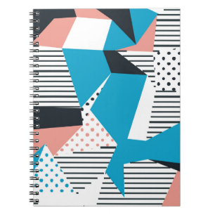 Memphis Pattern: Minimalist Abstract Trend Notebook