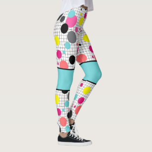 Memphis polka dots leggings