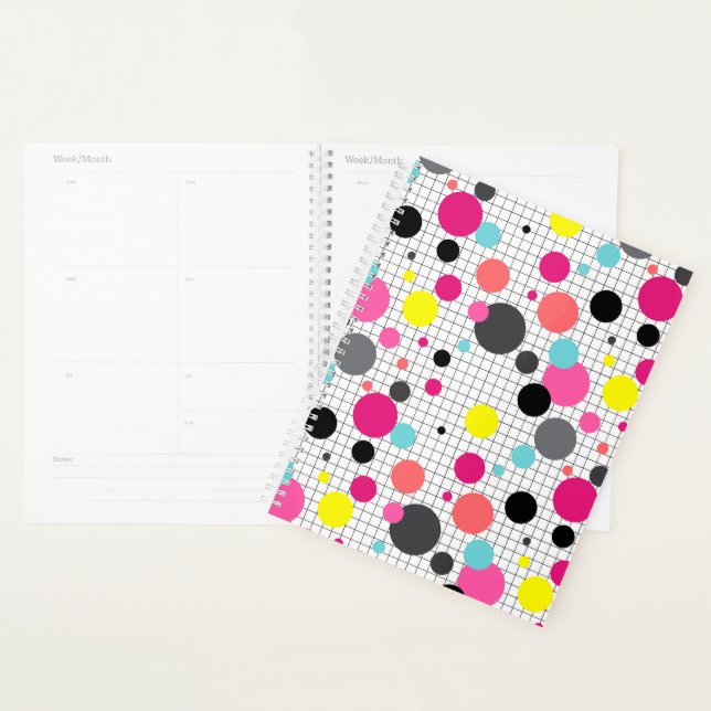 Memphis polka dots planner (Display)