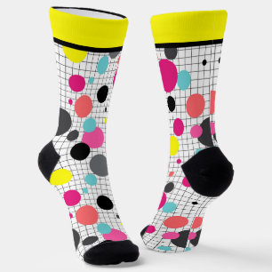 Memphis polka dots socks