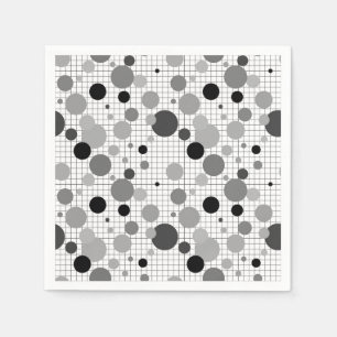 Memphis polka dots socks napkin