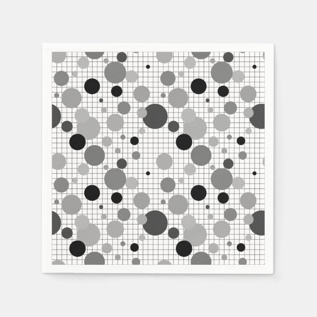 Memphis polka dots socks napkin (Front)