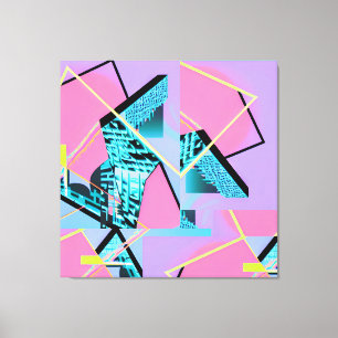 Memphis Pong Exchange Canvas Print