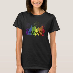 Memphis Pride Skyline Pride Parade Memphis T-Shirt