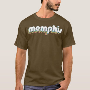 Memphis Retro Rainbow Typography Faded Style 2 T-Shirt