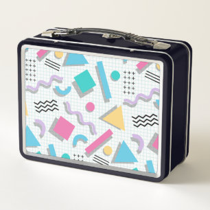 Memphis Shapes Metal Lunch Box