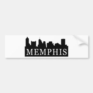 Memphis Skyline Bumper Sticker