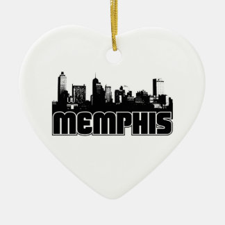 Memphis Skyline Ceramic Tree Decoration