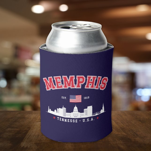 Memphis Skyline city – Est. 1819  Can Cooler (Creator Uploaded)