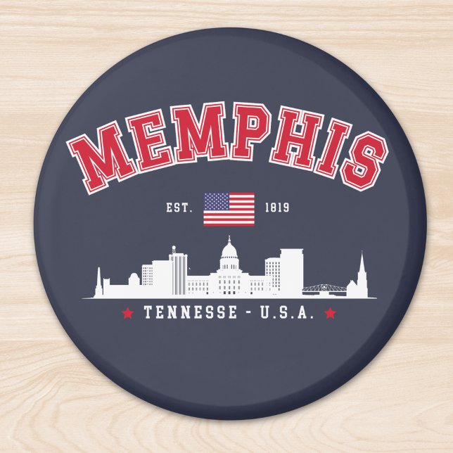 Memphis Skyline – Est. 1819 Southern Pride" Magnet (Creator Uploaded)