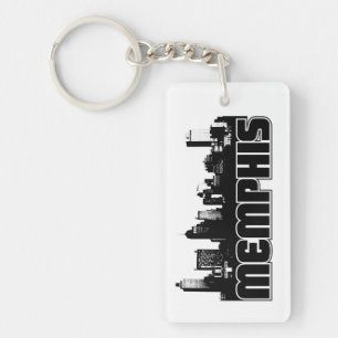 Memphis Skyline Key Ring