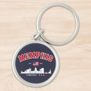 Memphis Skyline – Southern Pride" Key Ring