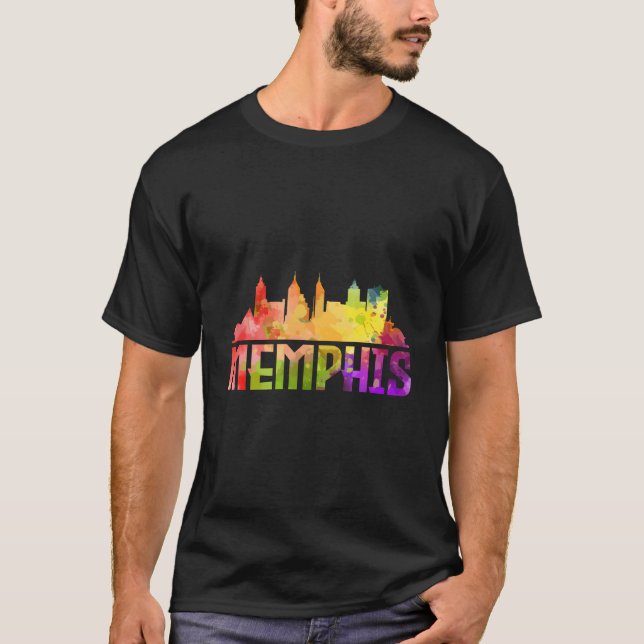 Memphis Skyline Tennessee T-Shirt (Front)
