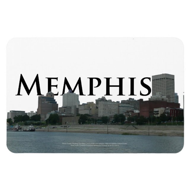 Memphis Skyline with Memphis in the Sky Magnet (Horizontal)