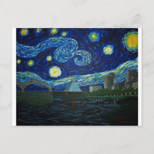 "Memphis Starry Night" by Jack Lepper Postcard